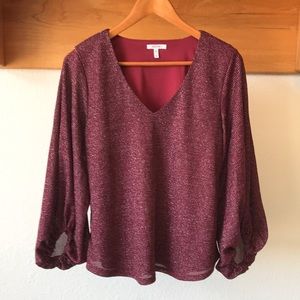 Maurices Dressy Top with Blousy Sleeves